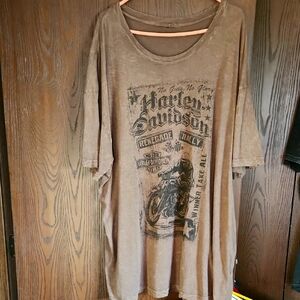Harley-Davidson Tan Graphic Tee